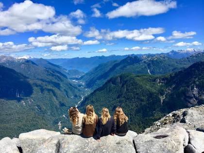 The whole crew on a summit