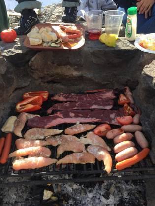 Asado on the grill
