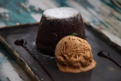 Warm chocolate, straight from the kitchen